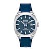 Thumbnail Image 0 of Men's Hugo Boss Walker Branded Silicone Strap Watch with Textured Blue Dial (Model: 1514139)
