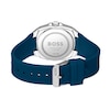 Thumbnail Image 2 of Men's Hugo Boss Walker Branded Silicone Strap Watch with Textured Blue Dial (Model: 1514139)