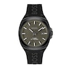 Thumbnail Image 0 of Men's Hugo Boss Walker Black IP Branded Silicone Strap Watch with Textured Green Dial (Model: 1514140)