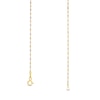 Thumbnail Image 3 of 1.35mm Dorica Singapore Chain Necklace in Solid 18K Two-Tone Gold - 16&quot;