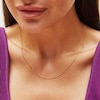 Thumbnail Image 2 of 1.35mm Dorica Singapore Chain Necklace in Solid 18K Two-Tone Gold - 18&quot;