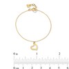 Thumbnail Image 2 of Child's Abstract Heart Charm Bracelet in Solid 14K Gold - 5.5”