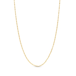 1.0mm Adjustable Lumacina Chain Necklace in Solid 14K Gold - 18"