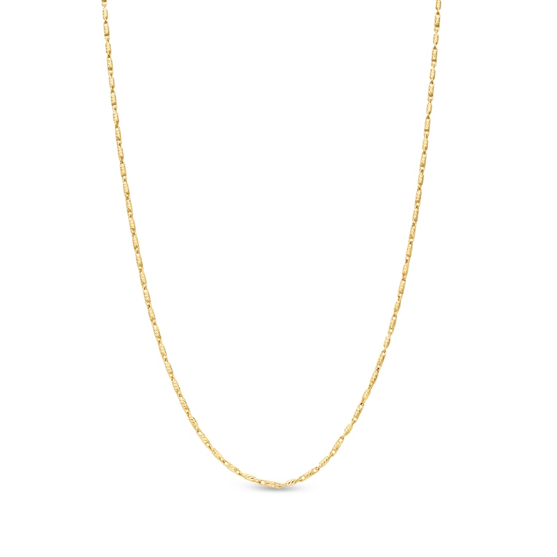 1.0mm Adjustable Lumacina Chain Necklace in Solid 14K Gold - 18"|Peoples Jewellers