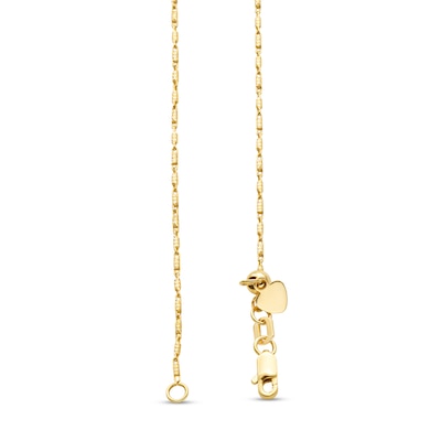 1.0mm Adjustable Lumacina Chain Necklace in Solid 14K Gold - 18"