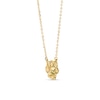 Thumbnail Image 0 of Italian Gold Diamond-Cut Panther Necklace in 14K Gold
