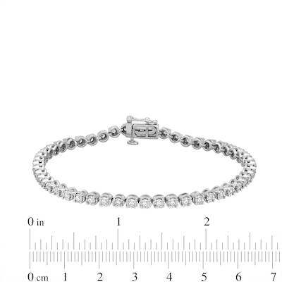 CT. T.W. Diamond Miracle Tennis Bracelet in Sterling Silver