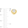 Thumbnail Image 2 of 0.30 CT. T.W. Multi-Diamond Swirl Circle Stud Earrings in 10K Gold