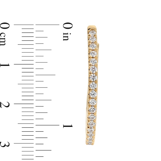 Unstoppable Love™ 1.00 CT. T.W. Certified Lab-Created Diamond Hoop Earrings in 10K Gold (F/SI2