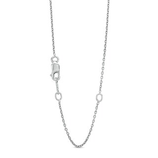 Pear-Shaped Lab-Created Ruby and White Lab-Created Sapphire Infinity Necklace in Sterling Silver