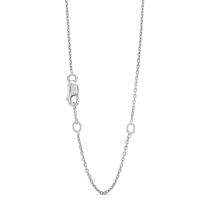 Pear-Shaped Lab-Created Ruby and White Lab-Created Sapphire Infinity Necklace in Sterling Silver