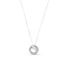 Thumbnail Image 1 of 0.30 CT. T.W. Diamond &quot;MAMA&quot; Swirl Frame Pendant in Sterling Silver