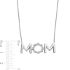 Thumbnail Image 3 of Circle of Gratitude® Collection 0.20 CT. T.W. Diamond Twist "MOM" Necklace and Drop Earrings Set in Sterling Silver