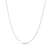 Thumbnail Image 0 of 0.7mm Diamond-Cut Box Chain Necklace in Solid 18K White Gold - 20”