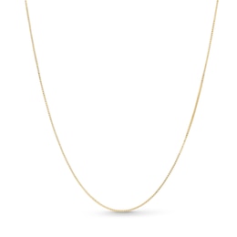 0.7mm Diamond-Cut Box Chain Necklace in Solid 18K Gold - 20”