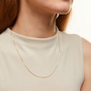 Thumbnail Image 1 of 0.7mm Diamond-Cut Box Chain Necklace in Solid 18K Gold - 20”