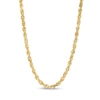 4.4mm Glitter Rope Chain Necklace in Hollow 10K Gold - 24"