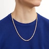 Thumbnail Image 1 of 4.4mm Glitter Rope Chain Necklace in Hollow 10K Gold - 24"