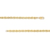 4.4mm Glitter Rope Chain Necklace in Hollow 10K Gold - 24"