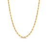 Thumbnail Image 0 of 3.0mm Glitter Rope Chain Necklace in Hollow 10K Gold - 22"