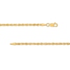 Thumbnail Image 2 of 3.0mm Glitter Rope Chain Necklace in Hollow 10K Gold - 22"