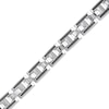 Thumbnail Image 0 of 1.00 CT. T.W. Black and White Diamond H-Link Bracelet in Sterling Silver - 8.5”