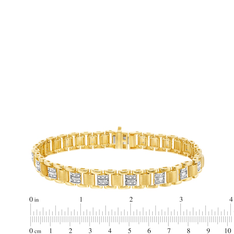 0.50 CT. T.W. Diamond Link Bracelet in 10K Gold - 8.5”|Peoples Jewellers