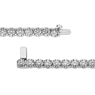 8.00 CT. T.W. Certified Lab-Created Diamond Tennis Bracelet in 10K White Gold (F/SI2) - 8.5”