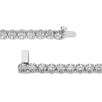 8.00 CT. T.W. Certified Lab-Created Diamond Tennis Bracelet in 10K White Gold (F/SI2) - 8.5”