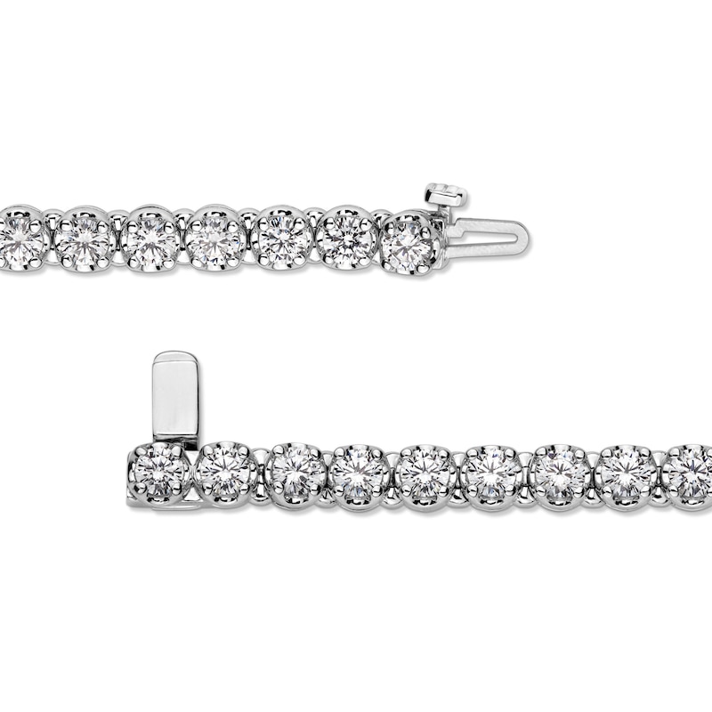 8.00 CT. T.W. Certified Lab-Created Diamond Tennis Bracelet in 10K White Gold (F/SI2) - 8.5”|Peoples Jewellers
