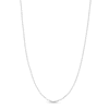 Thumbnail Image 0 of 1.1mm Diamond-Cut Cable Chain Necklace in Solid 14K White Gold - 16”