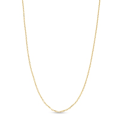 1.1mm Diamond-Cut Cable Chain Necklace in Solid 14K Gold - 18"