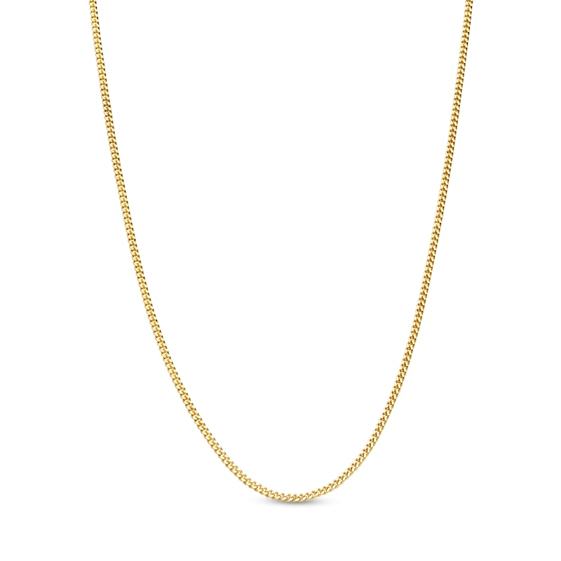 1.2mm Curb Chain Necklace in Solid 18K Gold - 20”|Peoples Jewellers