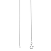 1.2mm Curb Chain Necklace in Solid 18K White Gold