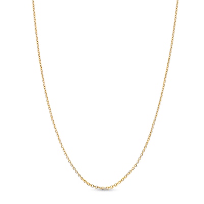 1.25mm Rolo Chain Necklace in Solid 10K Gold - 18"