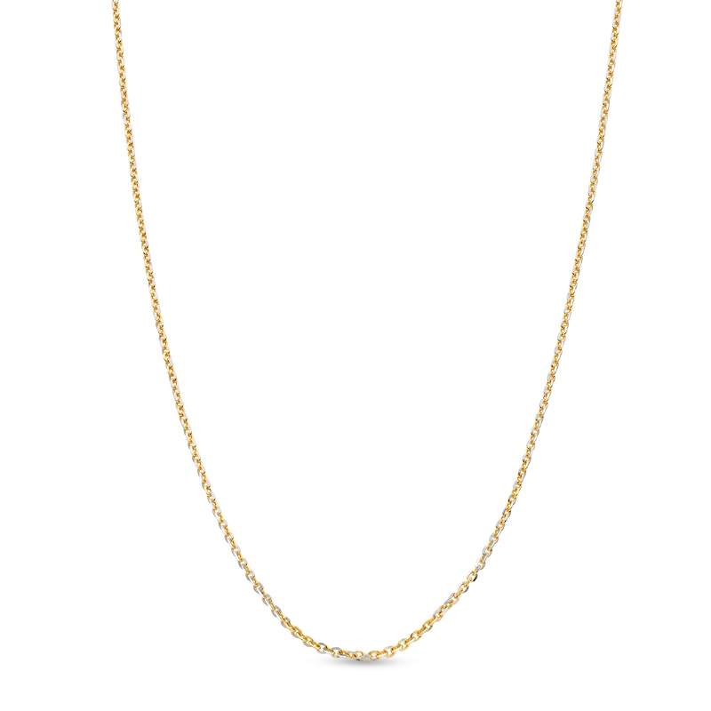 1.25mm Rolo Chain Necklace in Solid 10K Gold - 18"