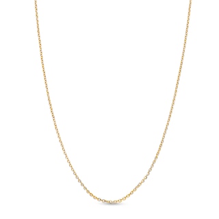 1.25mm Rolo Chain Necklace in Solid 10K Gold - 16”