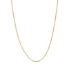 1.2mm Curb Chain Necklace in Solid 18K Gold - 18"