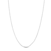 Thumbnail Image 1 of 1.3mm Rolo Chain Necklace in Solid 10K White Gold - 18”