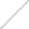 Thumbnail Image 0 of 10.00 CT. T.W. Pear-Shaped Certified Lab-Created Diamond Duos Bracelet in 10K White Gold (F/SI2)