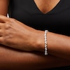 Thumbnail Image 1 of 10.00 CT. T.W. Pear-Shaped Certified Lab-Created Diamond Duos Bracelet in 10K White Gold (F/SI2)