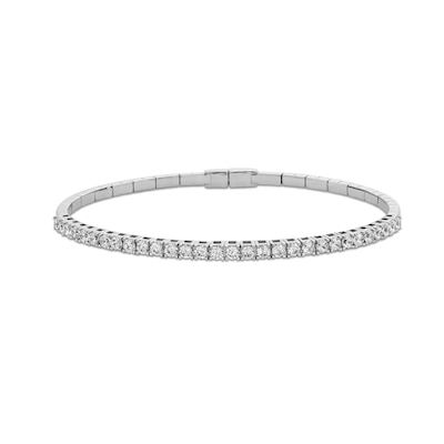 2.00 CT. T.W. Certified Lab-Created Diamond Bangle in 14K White Gold (F/SI2)