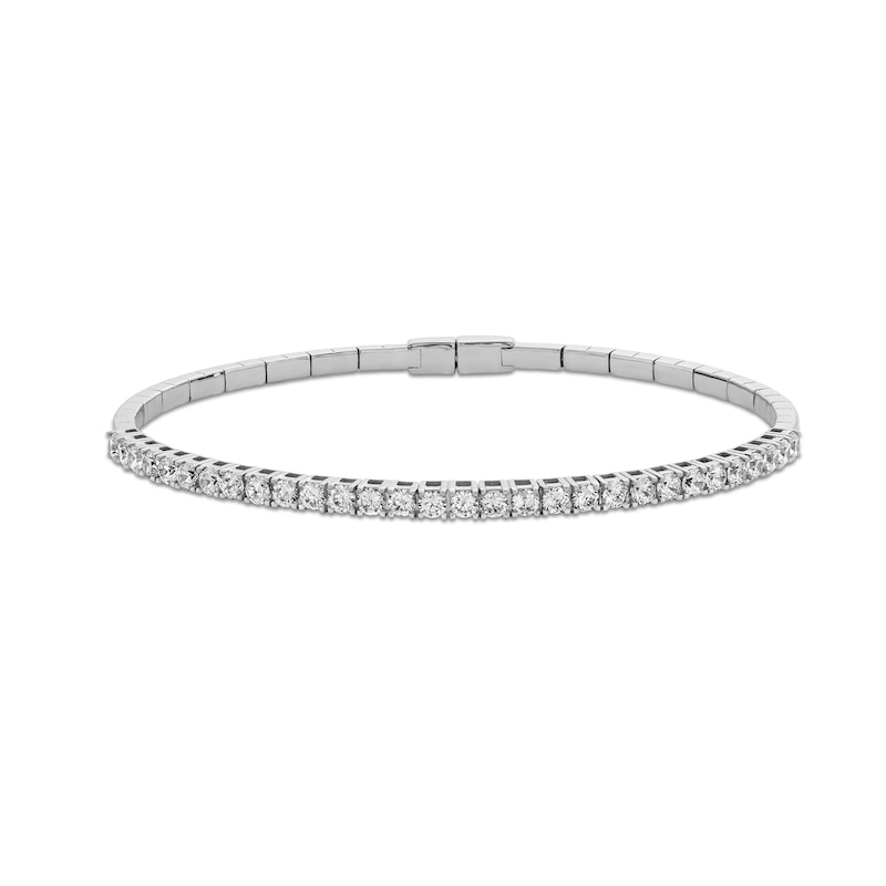 2.00 CT. T.W. Certified Lab-Created Diamond Bangle in 14K White Gold (F/SI2)