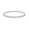 Thumbnail Image 0 of 3.00 CT. T.W. Certified Lab-Created Diamond Bangle in 14K White Gold (F/SI2) - 7.1"