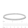 Thumbnail Image 2 of 3.00 CT. T.W. Certified Lab-Created Diamond Bangle in 14K White Gold (F/SI2) - 7.1"