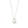 Thumbnail Image 0 of Unstoppable Love™ 0.25 CT. T.W. Diamond Dangle Double Teardrop Pendant in 10K Gold