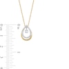 Thumbnail Image 2 of Unstoppable Love™ 0.25 CT. T.W. Diamond Dangle Double Teardrop Pendant in 10K Gold