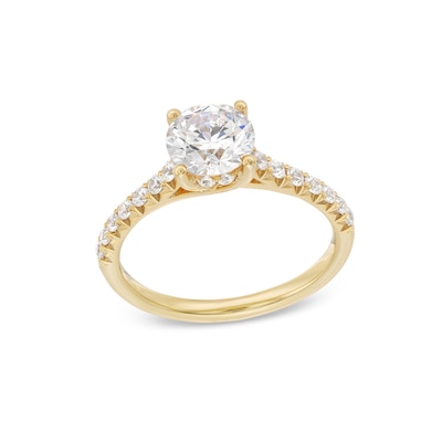 1.80 CT. T.W. Certified Lab-Created Diamond Engagement Ring in 14K Gold (F/VS2)