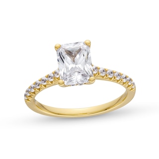 1.80 CT. T.W. Radiant-Cut Certified Lab-Created Diamond Engagement Ring in 14K Gold (F/VS2)