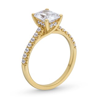 1.80 CT. T.W. Radiant-Cut Certified Lab-Created Diamond Engagement Ring in 14K Gold (F/VS2)